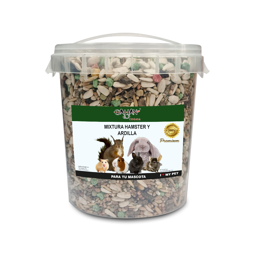 MIXTURA HAMSTER Y ARDILLAS CUBO 800 GR