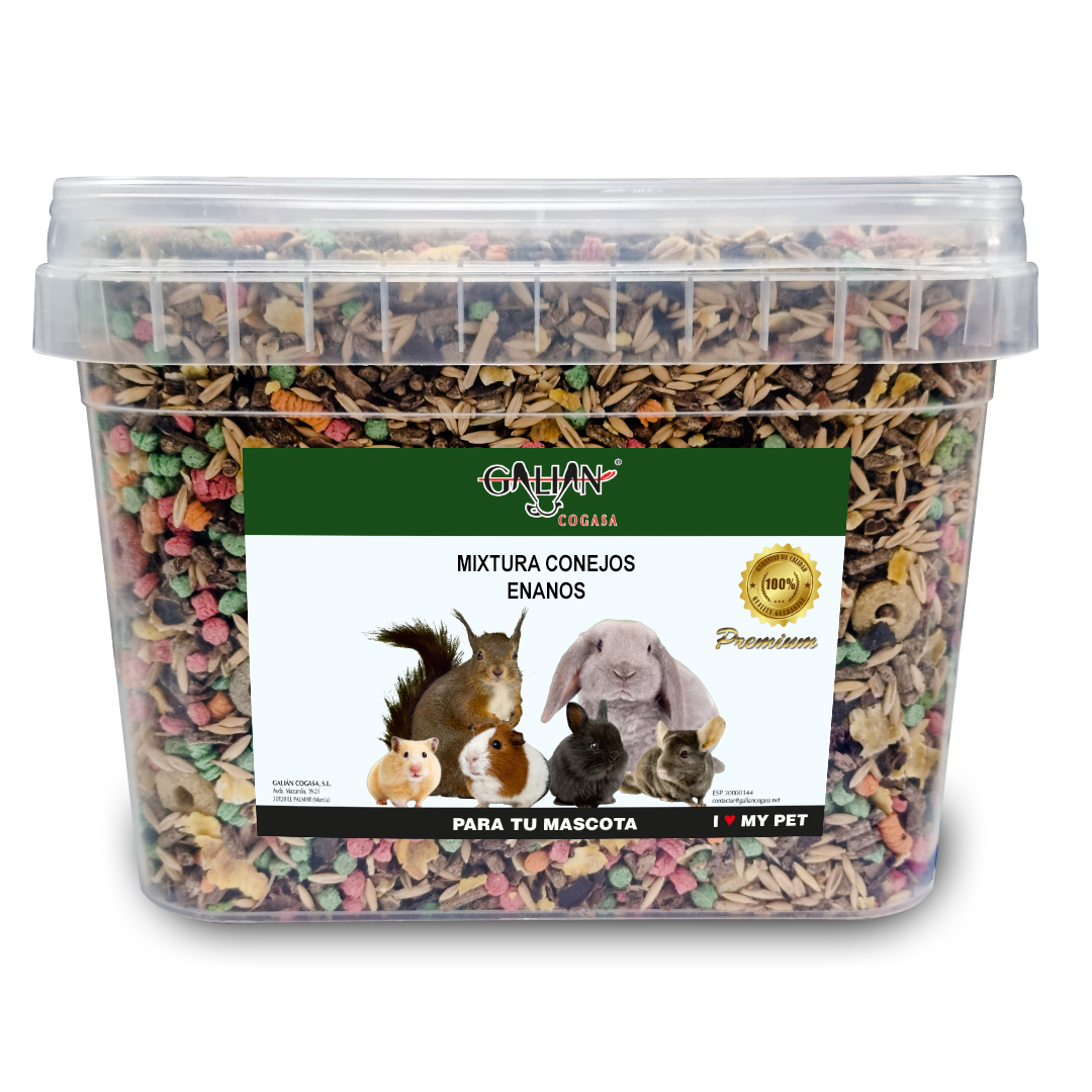 MIXTURA CONEJOS ENANOS GALIAN 4 KG CUBO