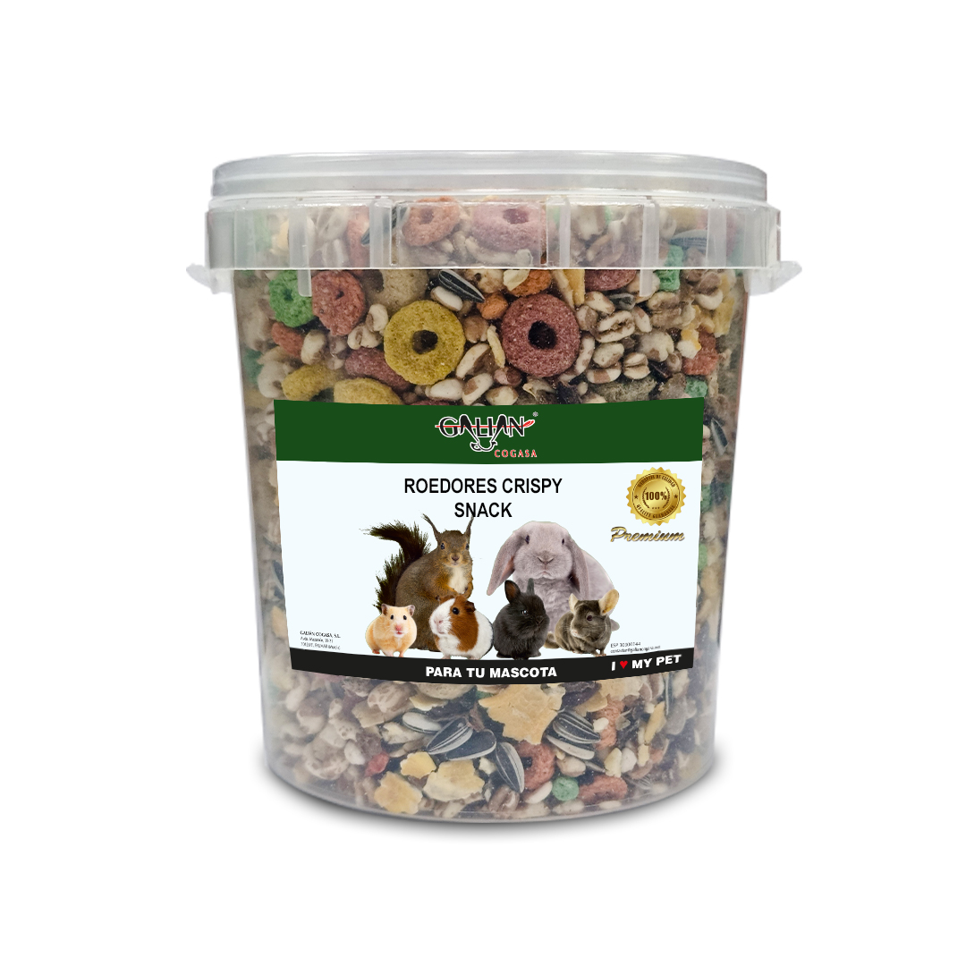MIXTURA ROEDORES CRISPY SNACK 400 G CUBO