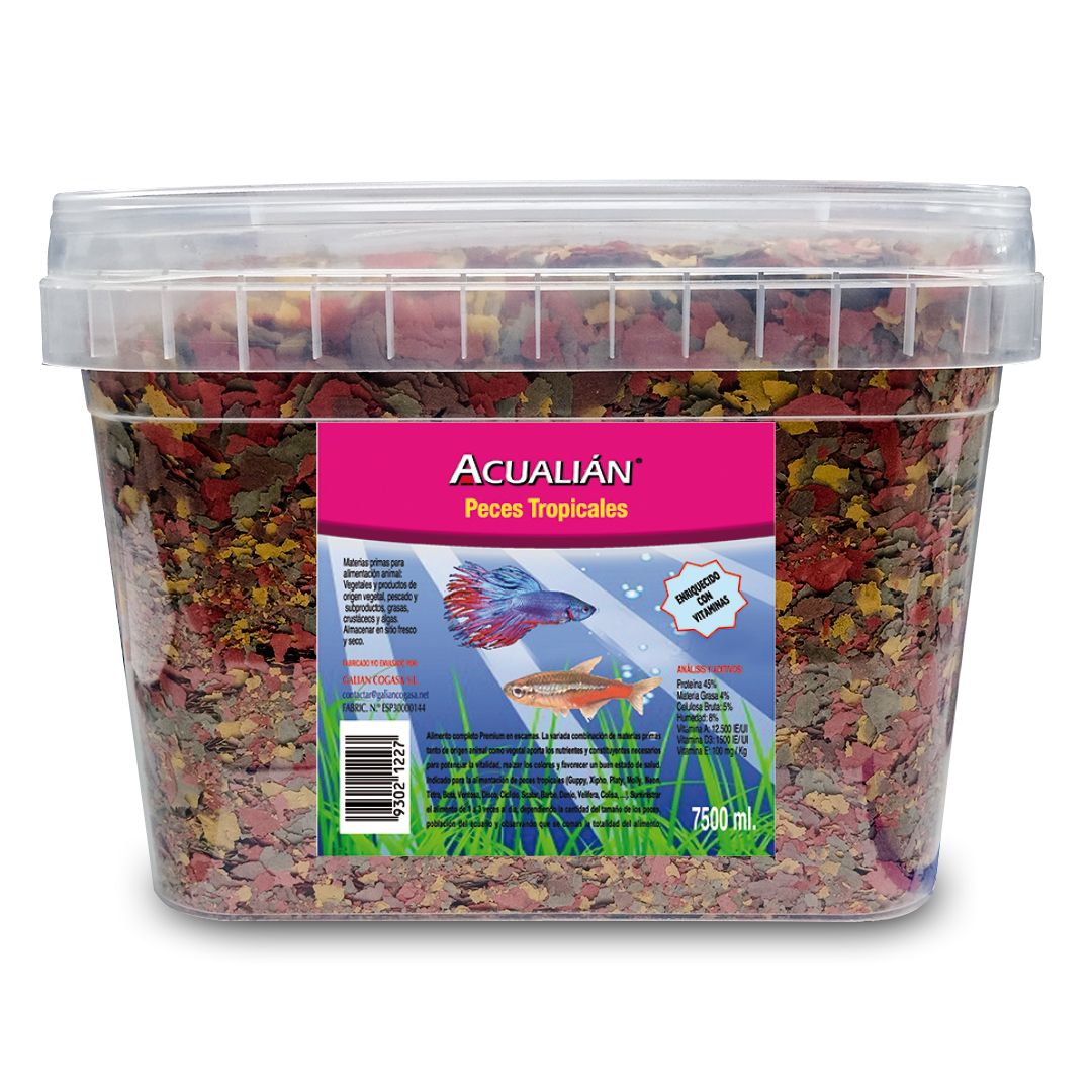 ACUALIAN PECES TROPICALES 7,5L PROF ESCA