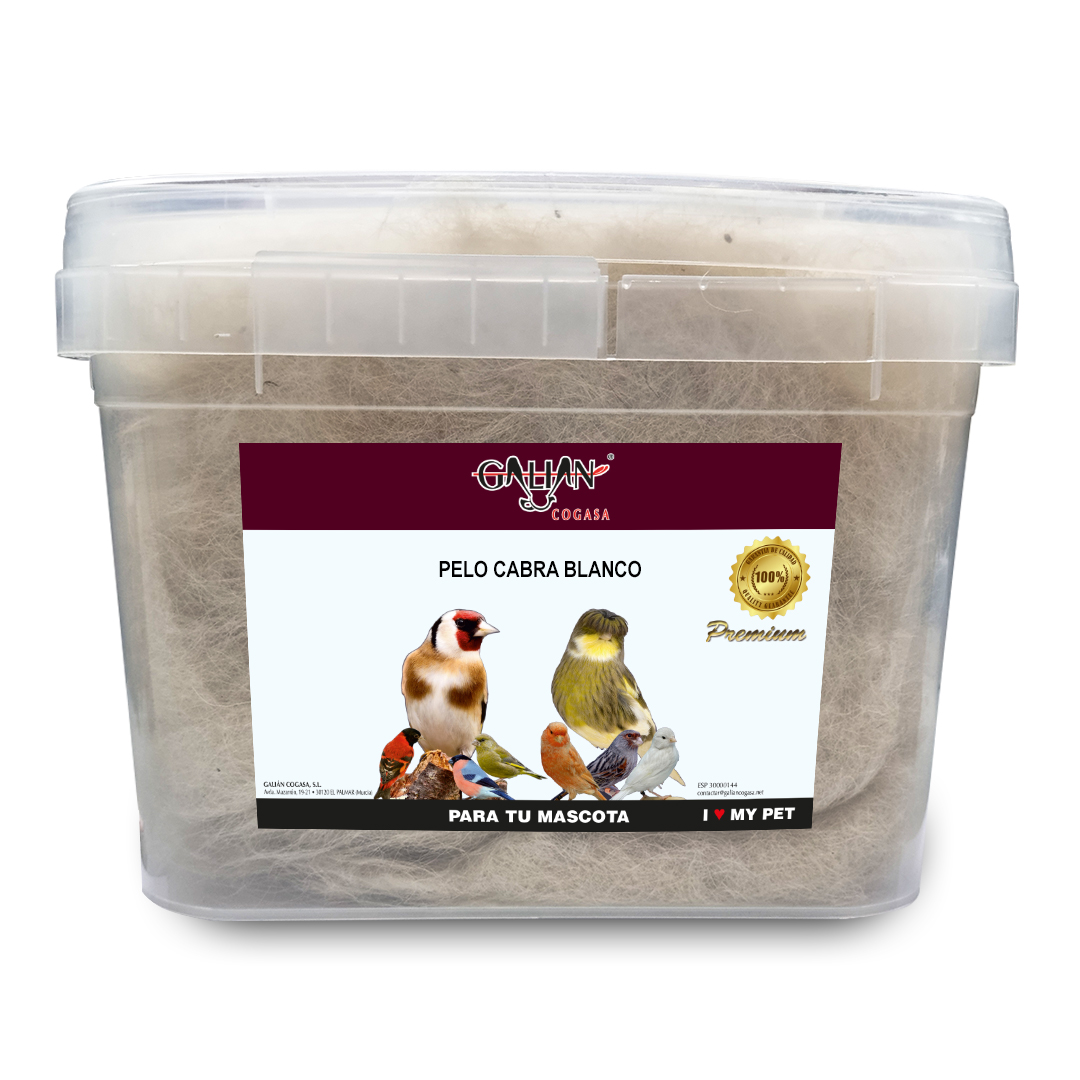 PELO CABRA PARA NIDO BLANCO 1000 GR