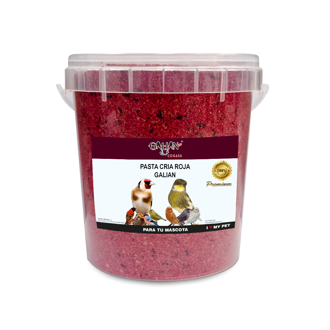 PASTA DE CRIA ROJA GALIAN 900 GR CUBO