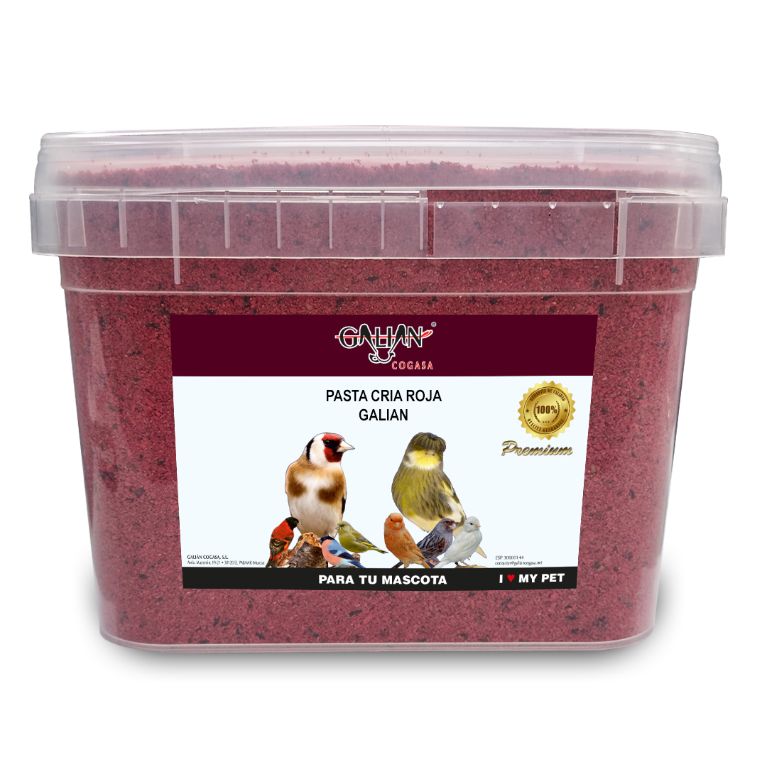 PASTA DE CRIA ROJA GALIAN 5 Kg CUBO