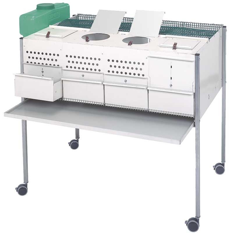 TERRERO METALICO 4 DPTS c/ruedas