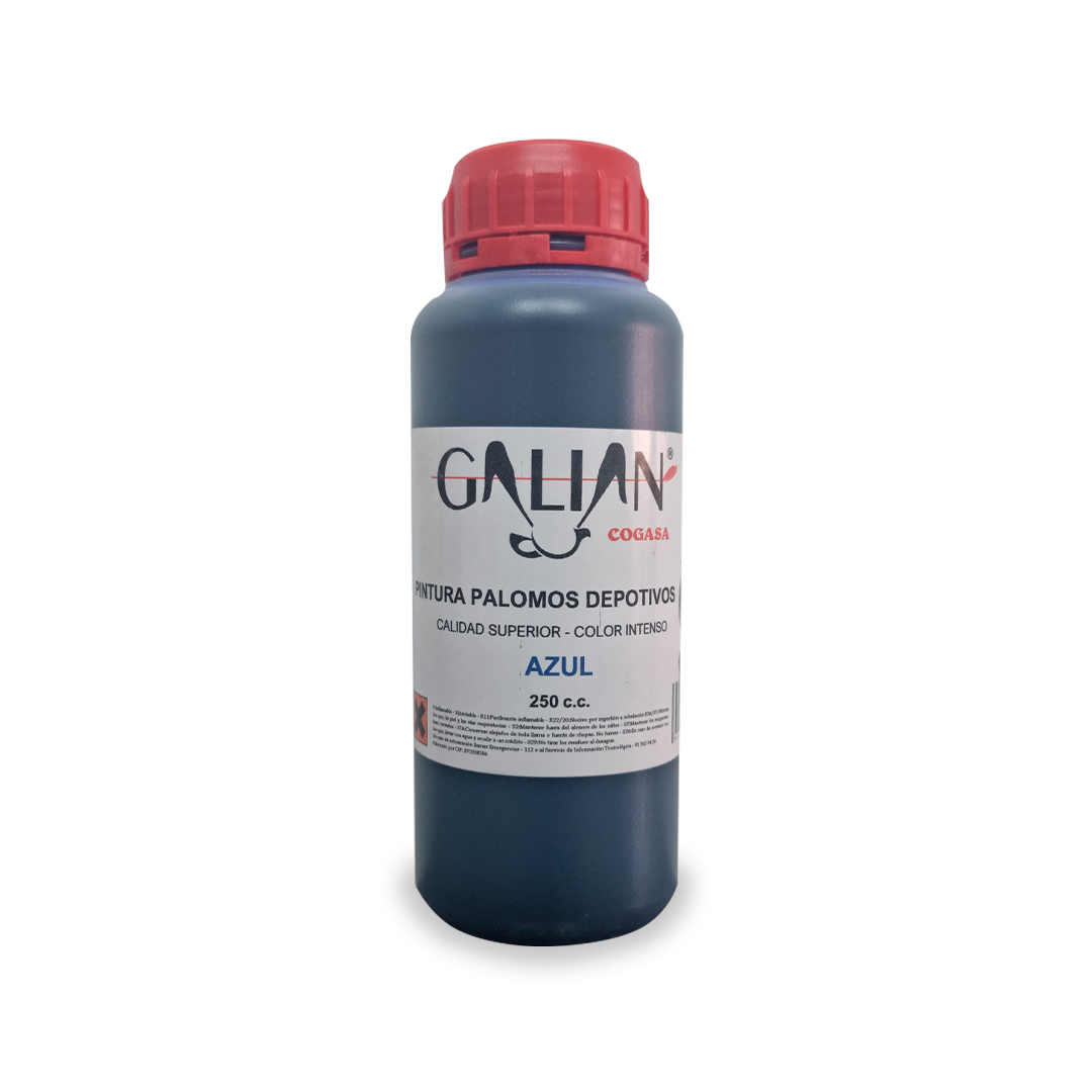 PINTURA PALOMOS AZUL 250 CC GALIAN