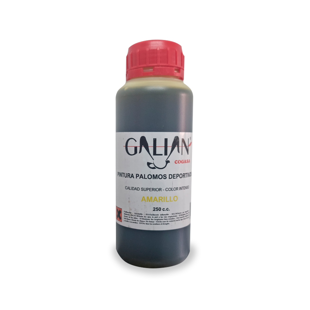 PINTURA PALOMOS AMARILLA 250 CC GALIAN