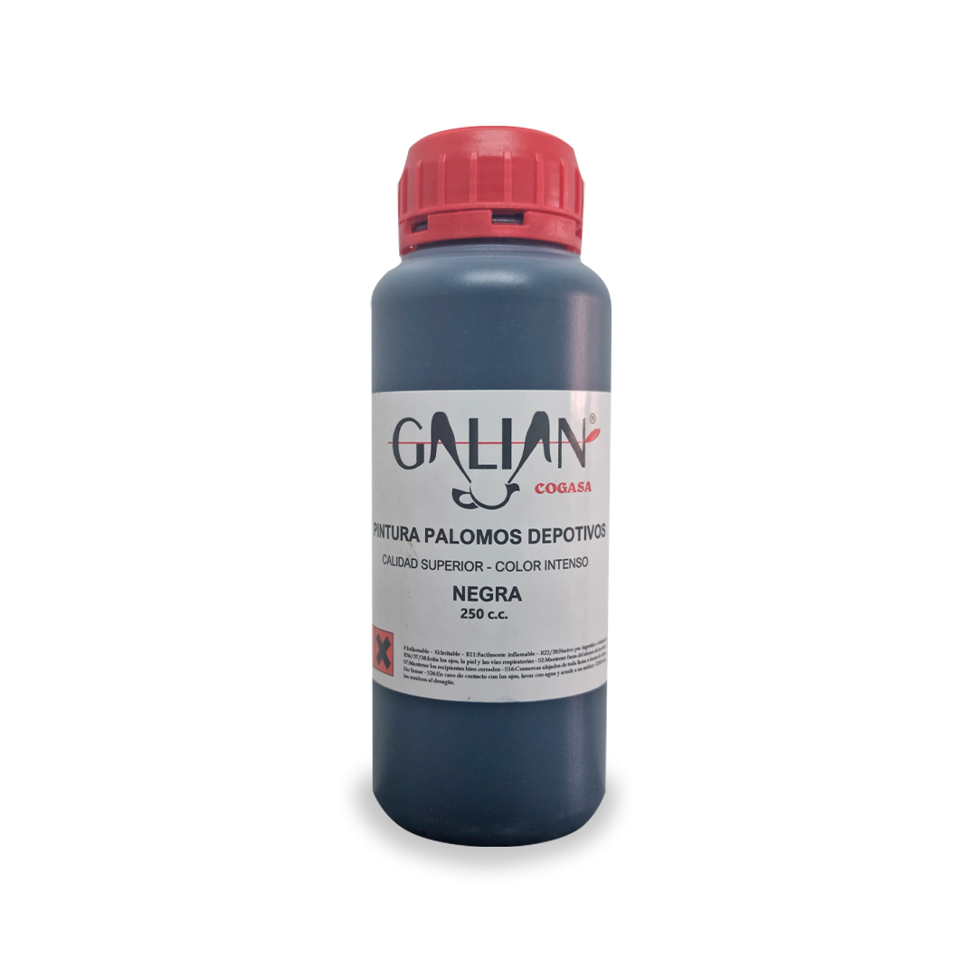 PINTURA PALOMOS NEGRA 250 CC GALIAN