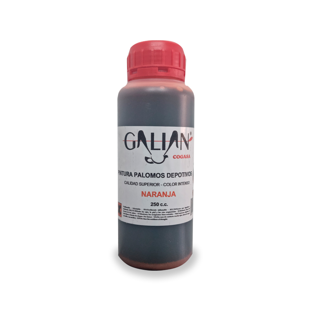 PINTURA PALOMOS NARANJA 250 CC GALIAN