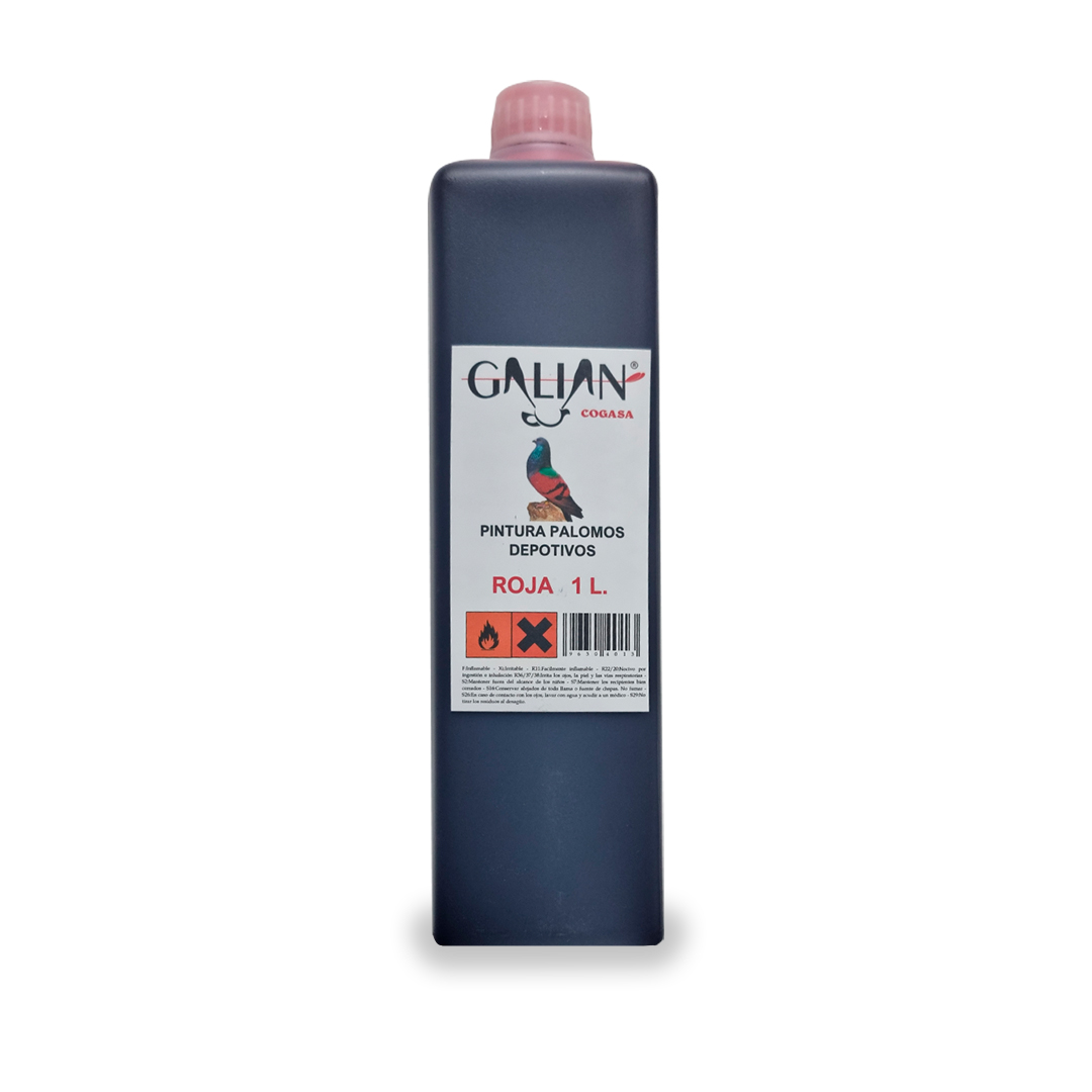 PINTURA PALOMOS ROJA 1L GALIAN