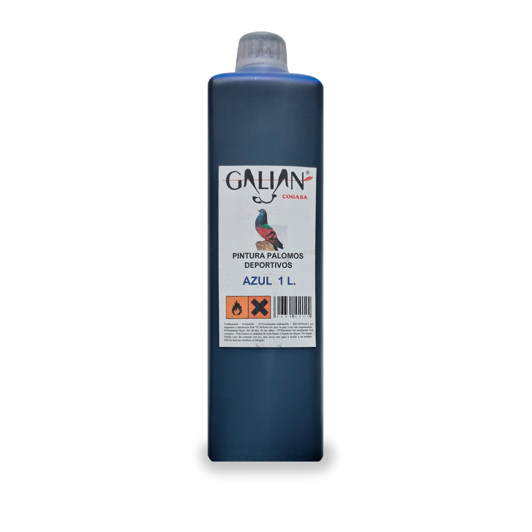 PINTURA PALOMOS AZUL 1 L GALIAN