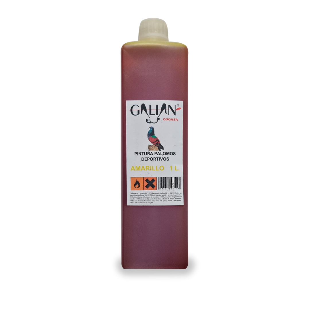 PINTURA PALOMOS AMARILLA 1 L GALIAN