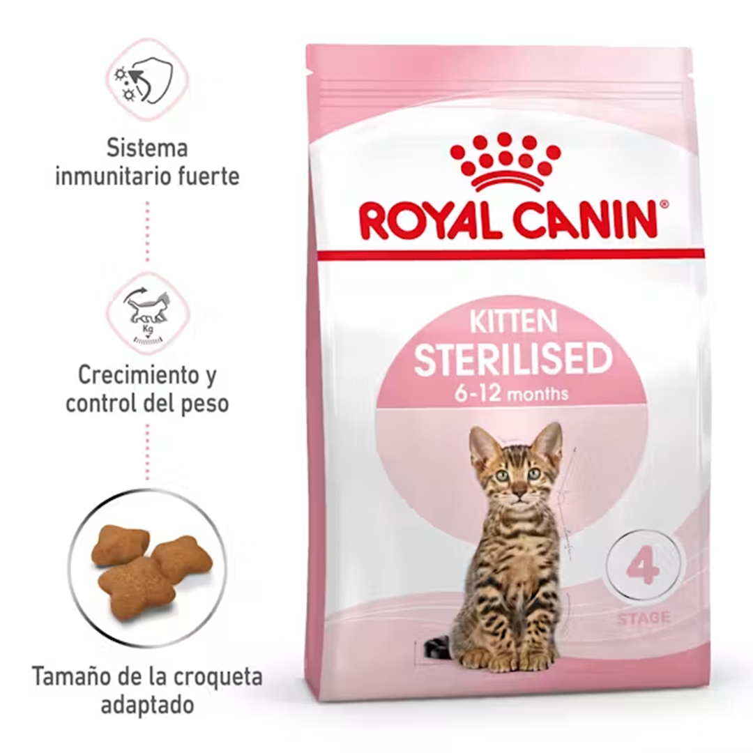 ROYAL CANIN KITTEN STERILISED 2KG - Imagen 2
