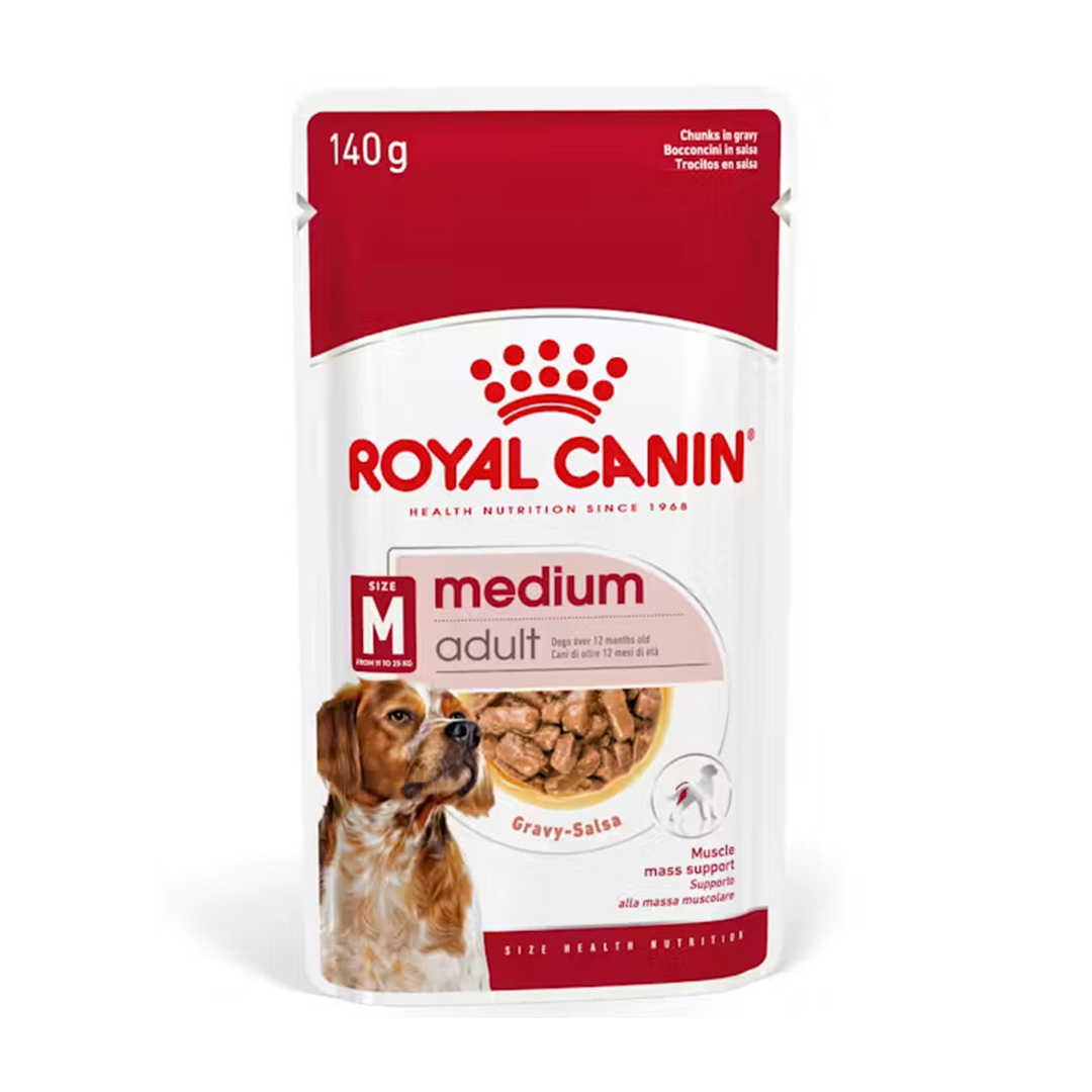 ROYAL CANIN SOBRE MEDIUM ADULT DOG 140GR