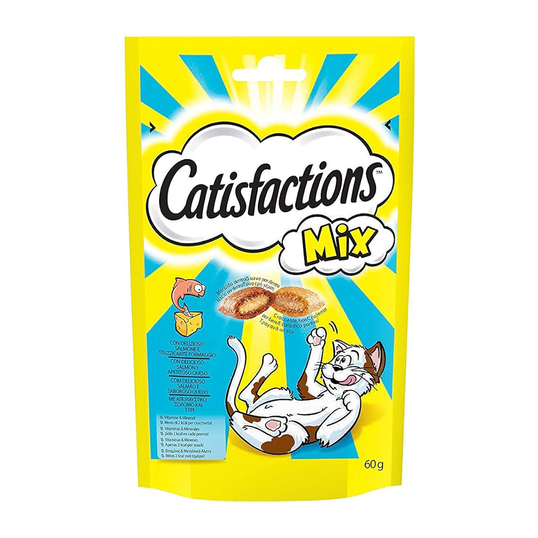CATISFACTIONS MIX SALMON&QUESO 60GR