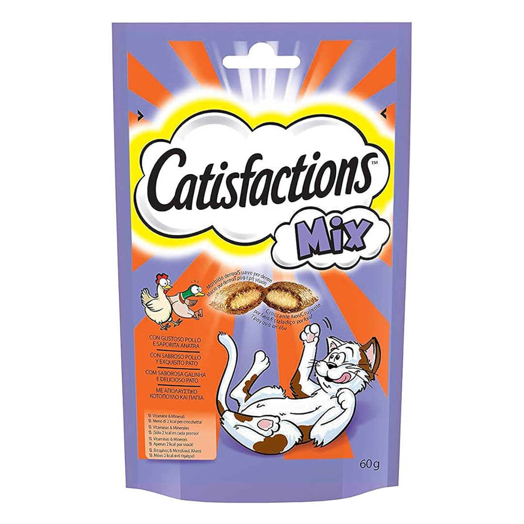 CATISFACTIONS MIX POLLO&PATO 60GR