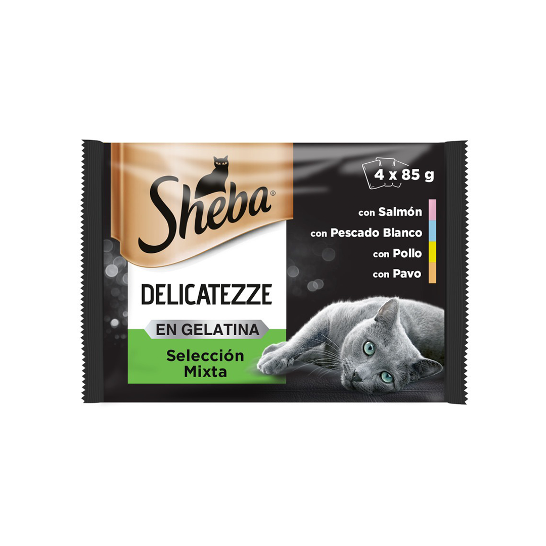 SHEBA DELICATEZZE SELECCION MIXTA 4*85GR