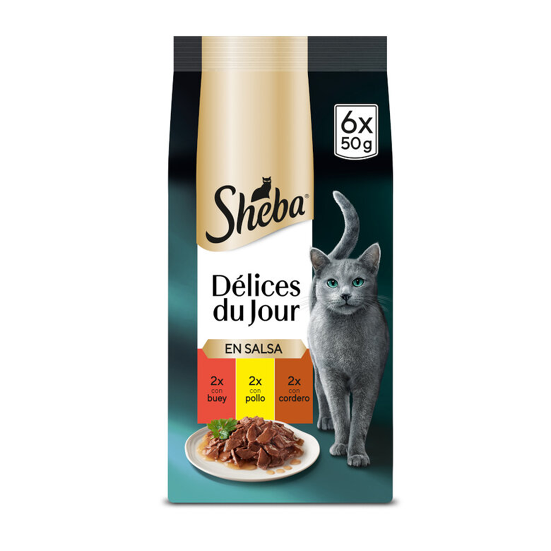 SHEBA DELICES DU JOUR CARNES 6*50