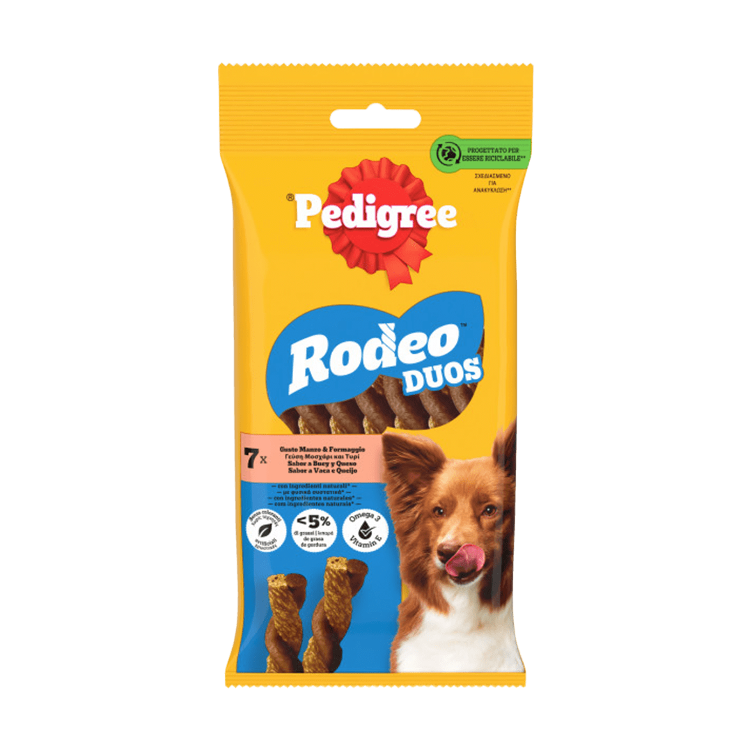 PEDIGREE RODEOS DUOS QUESO Y BUEY 123 GR
