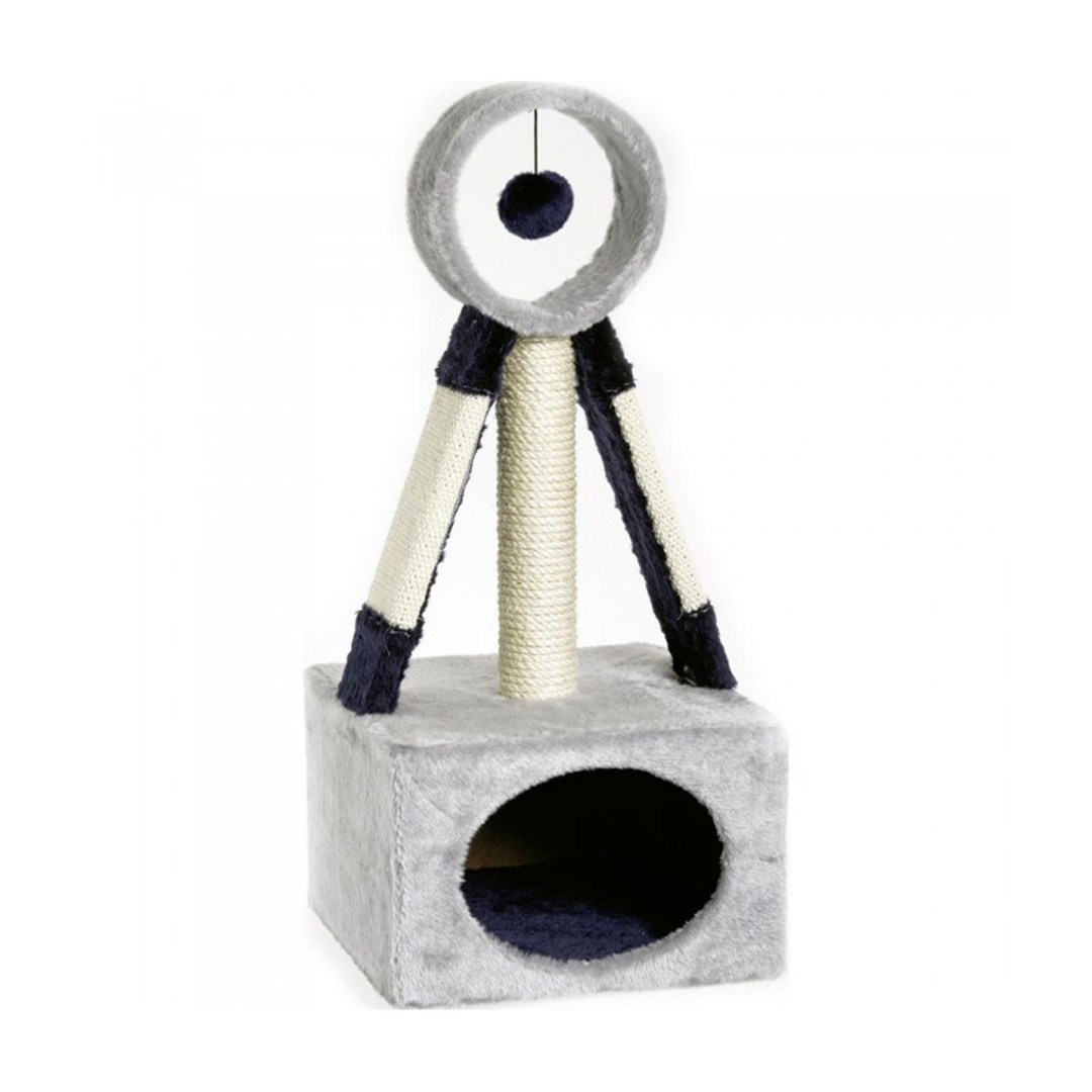 RASCADOR VALLONET 2 AZUL-GRIS 30*30*68CM