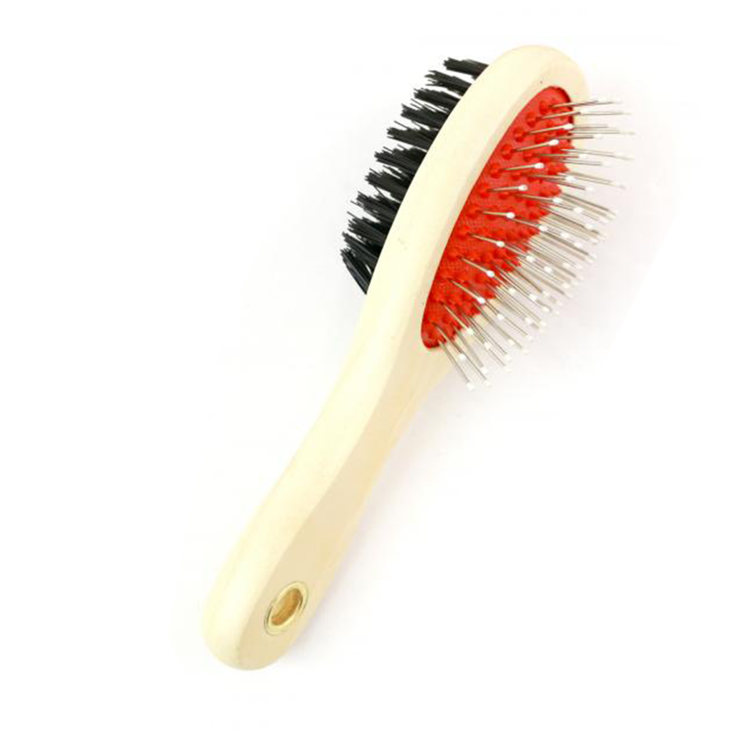 CEPILLO DOBLE OVALADO MADERA 17*4.5 CM