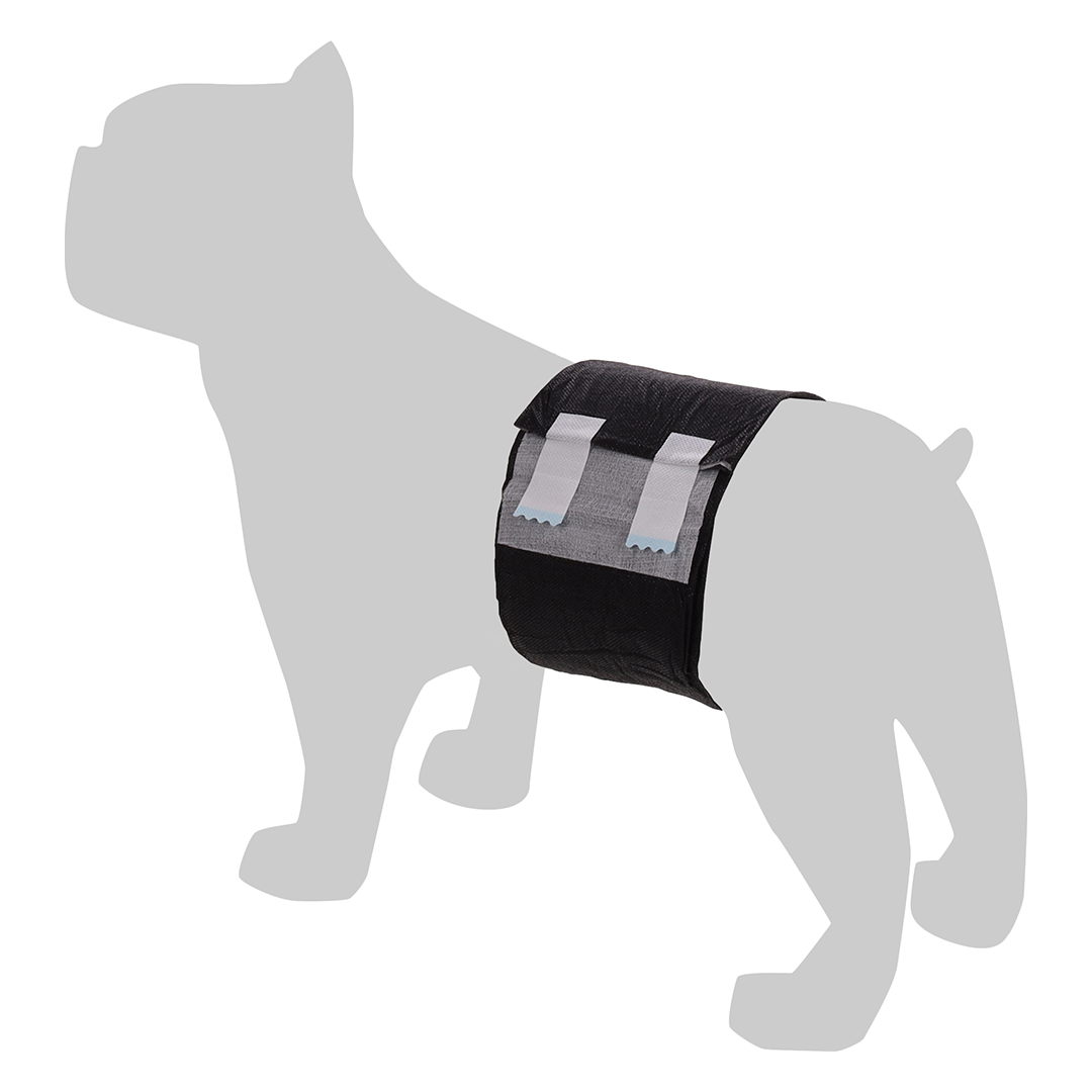 PAÑALES DIPY PERROS MACHO S 30-45CM 12 U