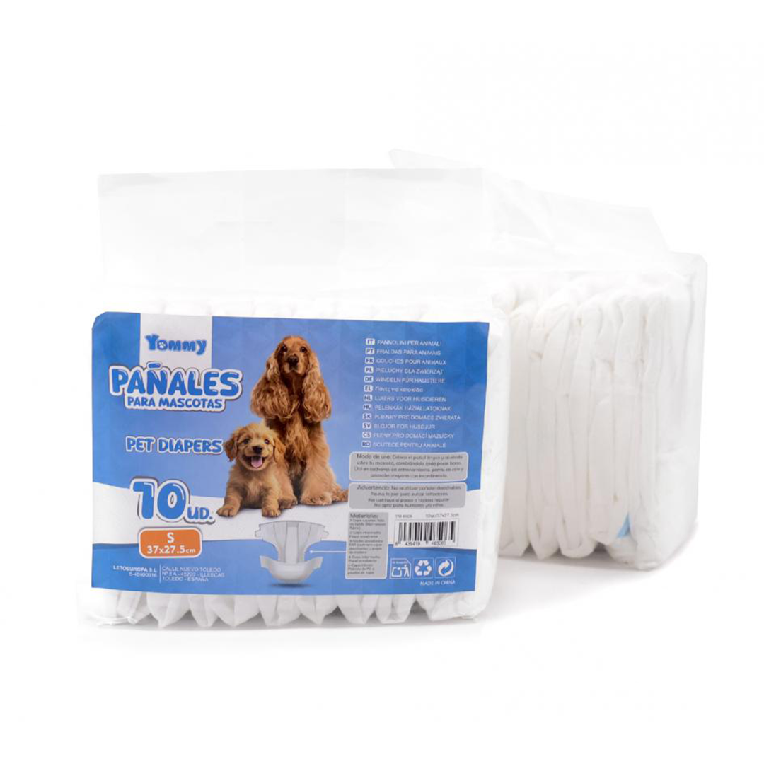 PAÑAL MASCOTAS S 39*29 CM 10 UDS