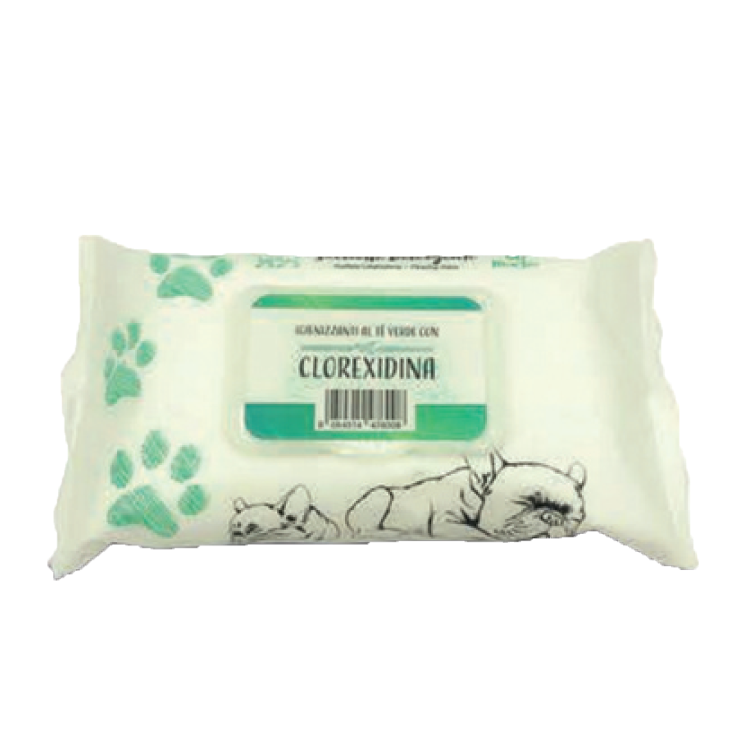 TOALLITAS AL TE VERDE+CLORHEXIDINA 50UD