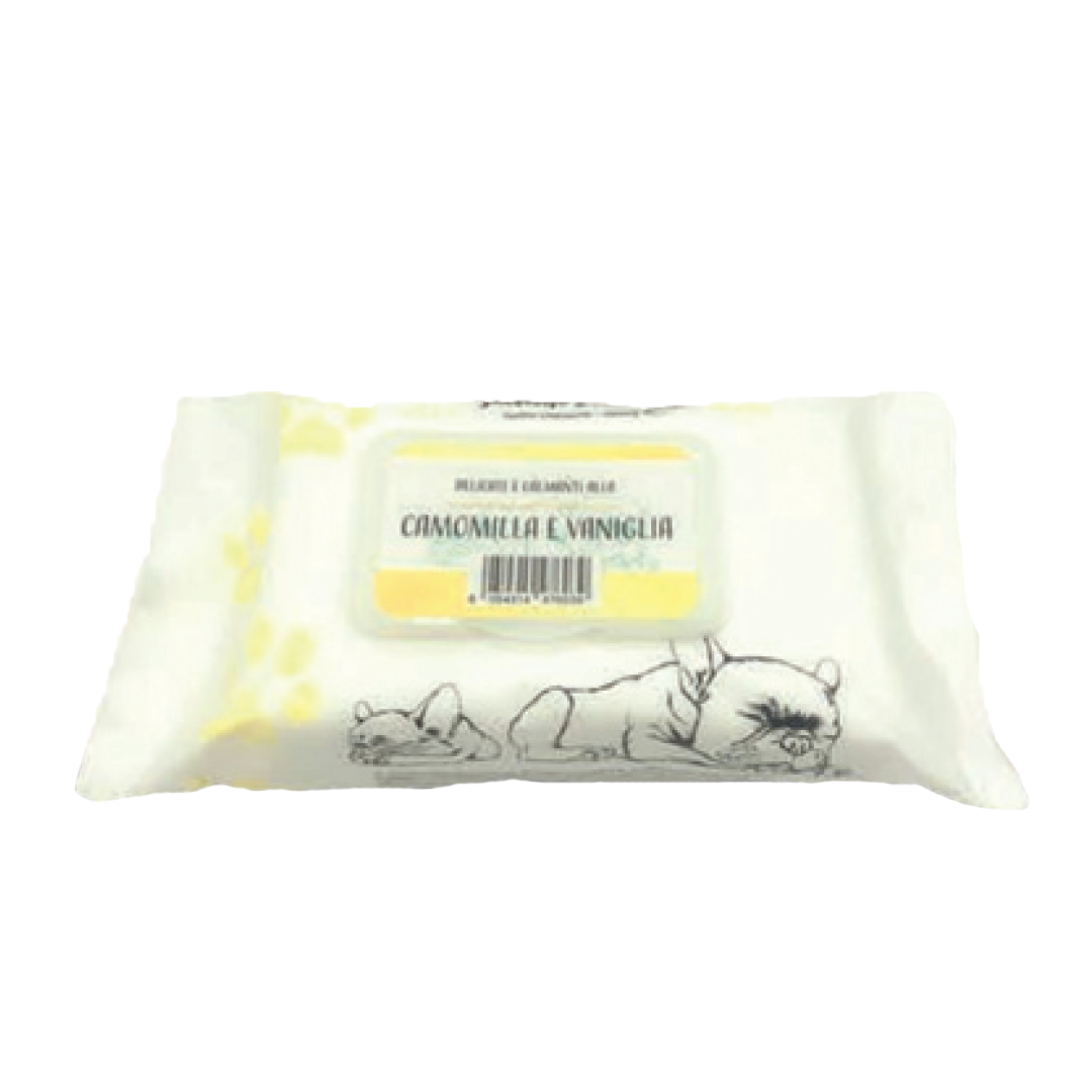 TOALLITAS CON CAMOMILA Y VAINILLA 50 UD