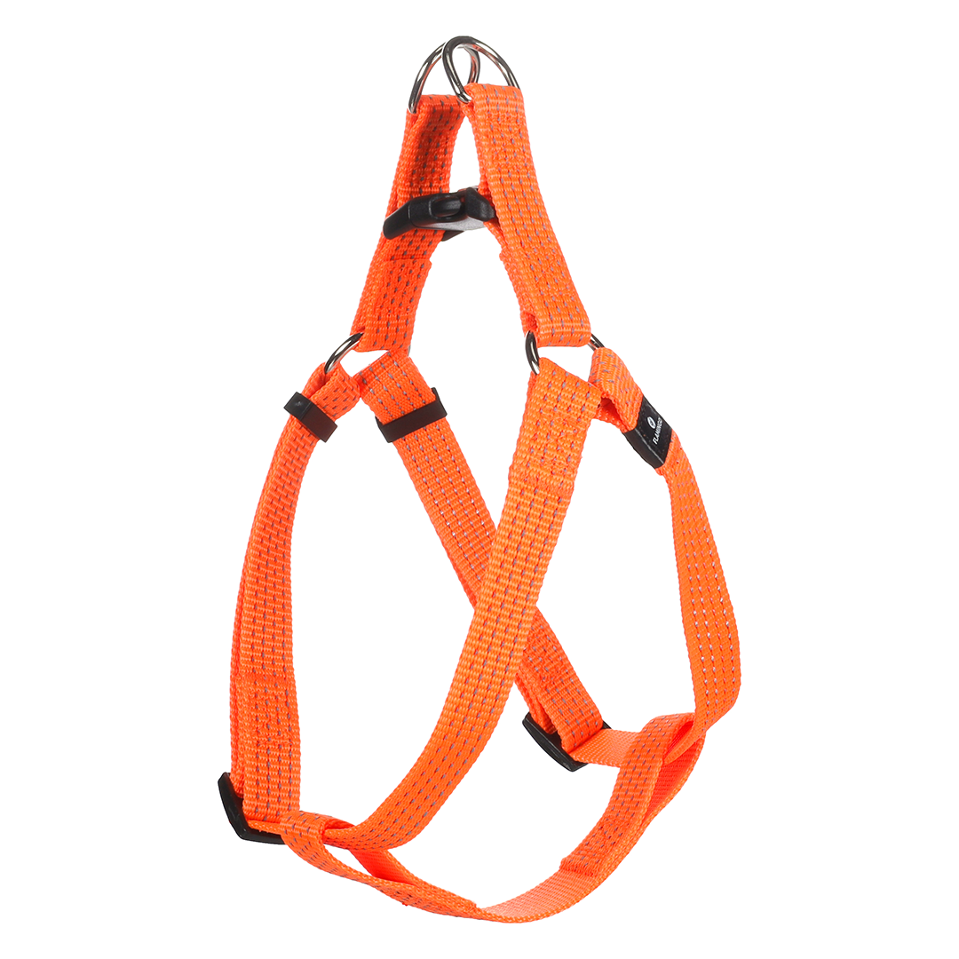 PETRAL NARANJA REFLECTANTE 35-60CM*20 MM