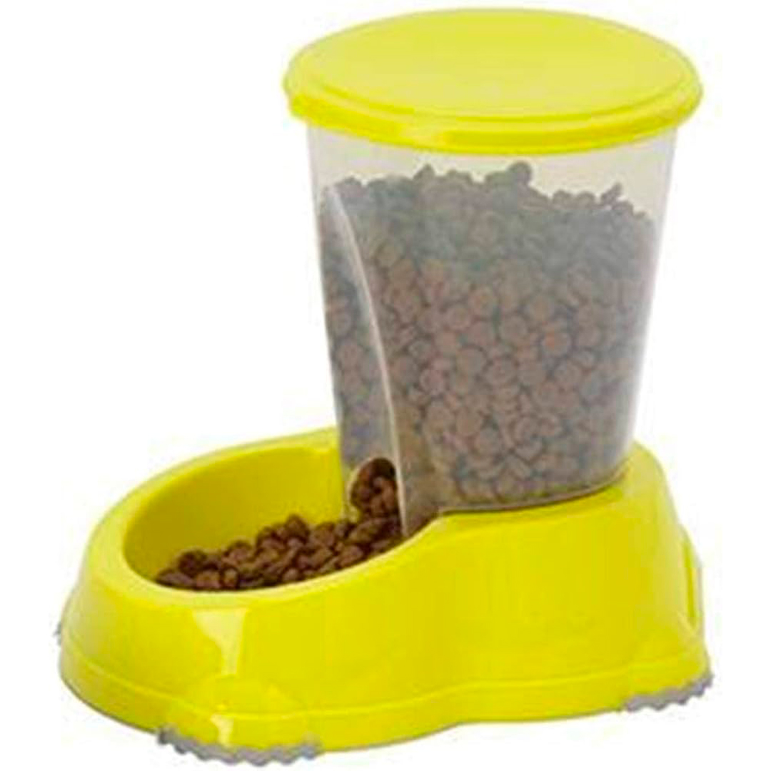 COMEDERO PERROS SNACKER 1,5L AMARILLO