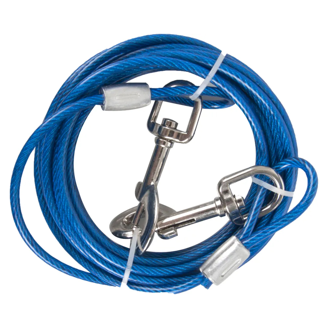 CABLE ACERO AMARRE 5 MT AZUL