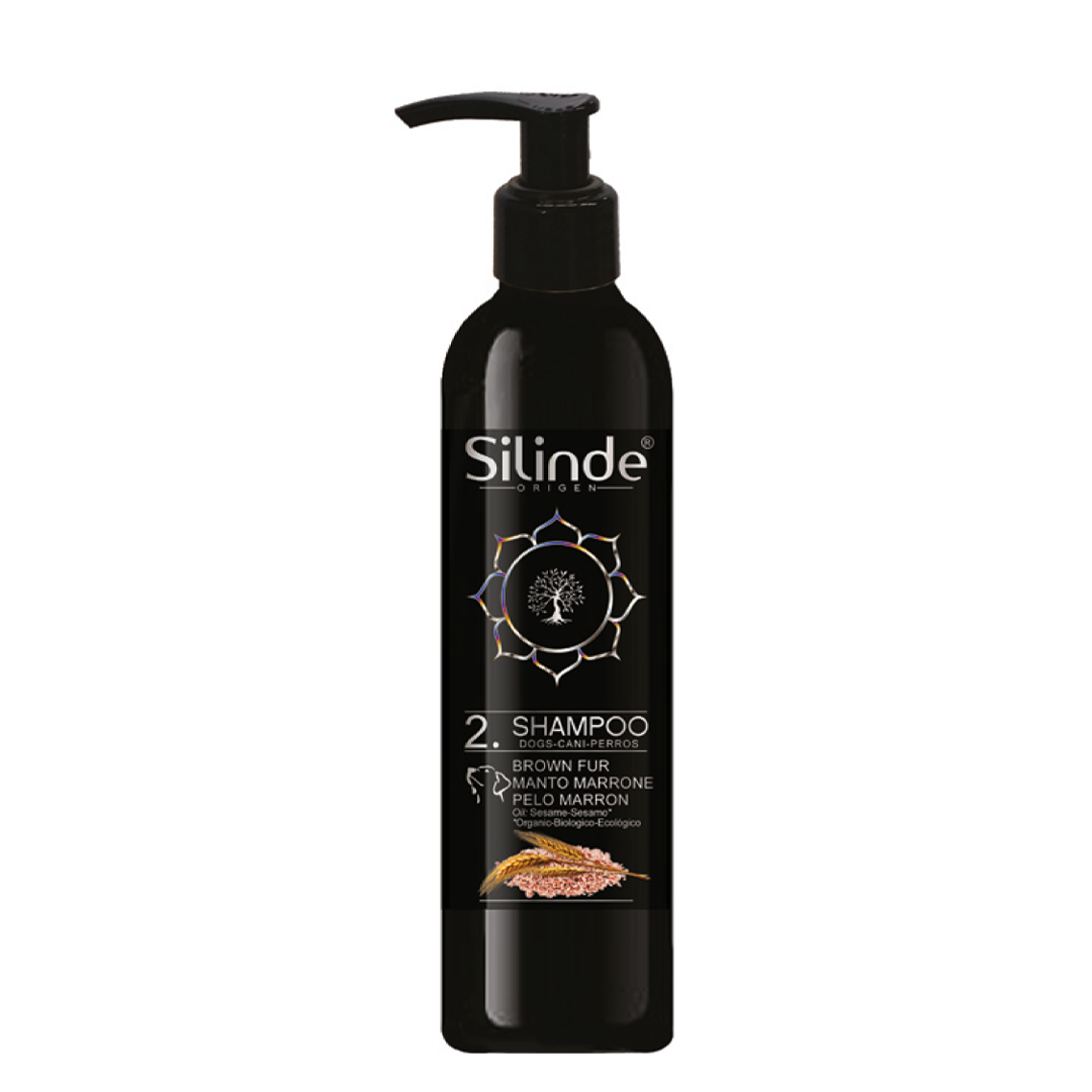 CHAMPU PERROS SILINDE PELO MARRON 300 ML