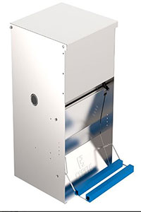 TOLVA METALICA AVES 12 KG APERTURA MECAN