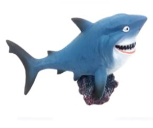 FIGURA TIBURON CON PIEDRA
