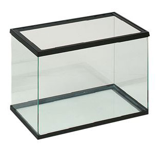 ACUARIO VIDRIO 38L (50*25*30 CM) NEGRO