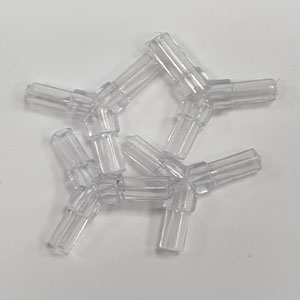 EMPALME PLASTICO EN "Y" PARA ACUARIOS