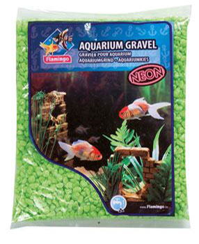 GRAVA ACUARIOS NEON VERDE 1 KG