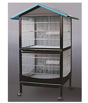 PAJARERA LORO DOBLE 60*60*167CM YM0029