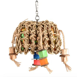COLGANTE LOROS PAPYR RED 25CM