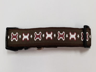 COLLAR NYLON HUESO 30CM*10MM