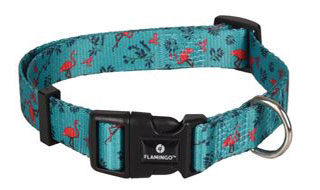 COLLAR SAMAR VERDE FLAMENCOS 20-35CM10MM