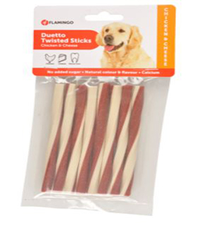 PALITOS TWISTED DUETTO POLLO&QUESO 85GR