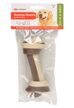 HUESO DUETTO CORDERO & ARROZ 108G 1UD