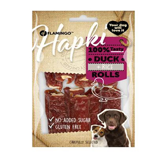 GOLOSINA HAPKI CIGARRO PATO Y ARROZ 85G
