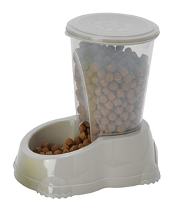 COMEDERO PERROS SNACKER 3 L GRIS