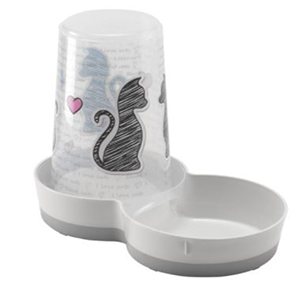COMEDERO/BEB PERROS TASTY 1,5L GATOS ENA