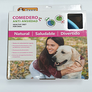 COMEDERO PERROS ANTI-ANSIEDAD 20,5*20*5C