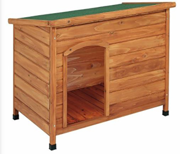 CASETA PERRO MADERA TECHO PLAN 100*66*70