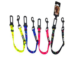 CINTURON COCHE HUESO/HUELLAS 1.5*40-60CM