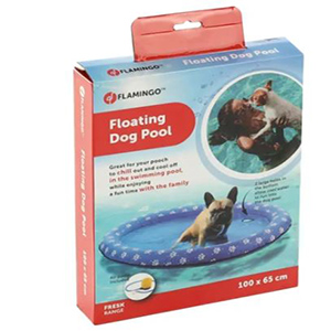 FLOTADOR PARA PERROS CON BOMBA 100*65CM